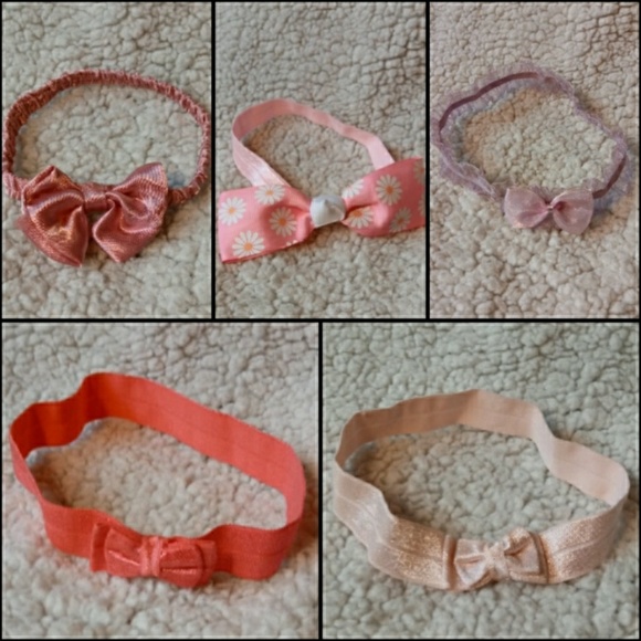 7 Infant Hats and 5 Headband Bundle - Picture 2 of 8